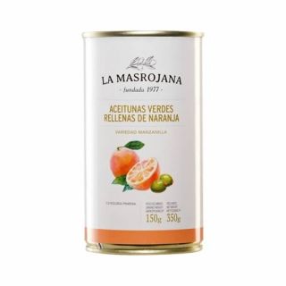 Aceitunas verdes rellenas de naranja La Masrojana