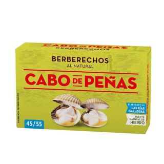 Berberechos al natural de las rías gallegas Cabo de Peñas 45-55