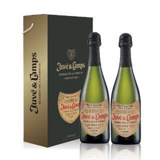 Estuche cartón 2 bot Juvé y Camps Reserva de la Familia