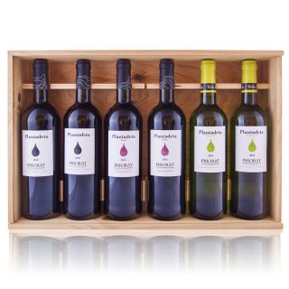 Caja madera 6 bot Plantadeta - Celler Sabaté (DOQ Priorat)