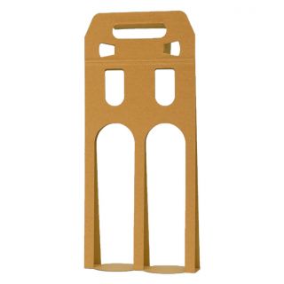 Estuche de transporte expositor 2 bot vino Serie Kraft