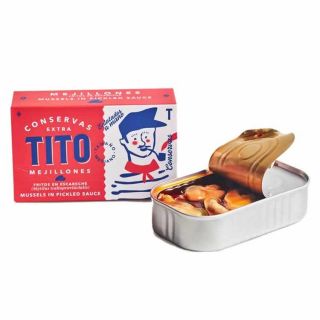 Mejillones Fritos en Escabeche Tito Tamaño Pequeño