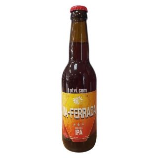 Cerveza artesana Rustika Bufona Red Cold Ipa 33cl